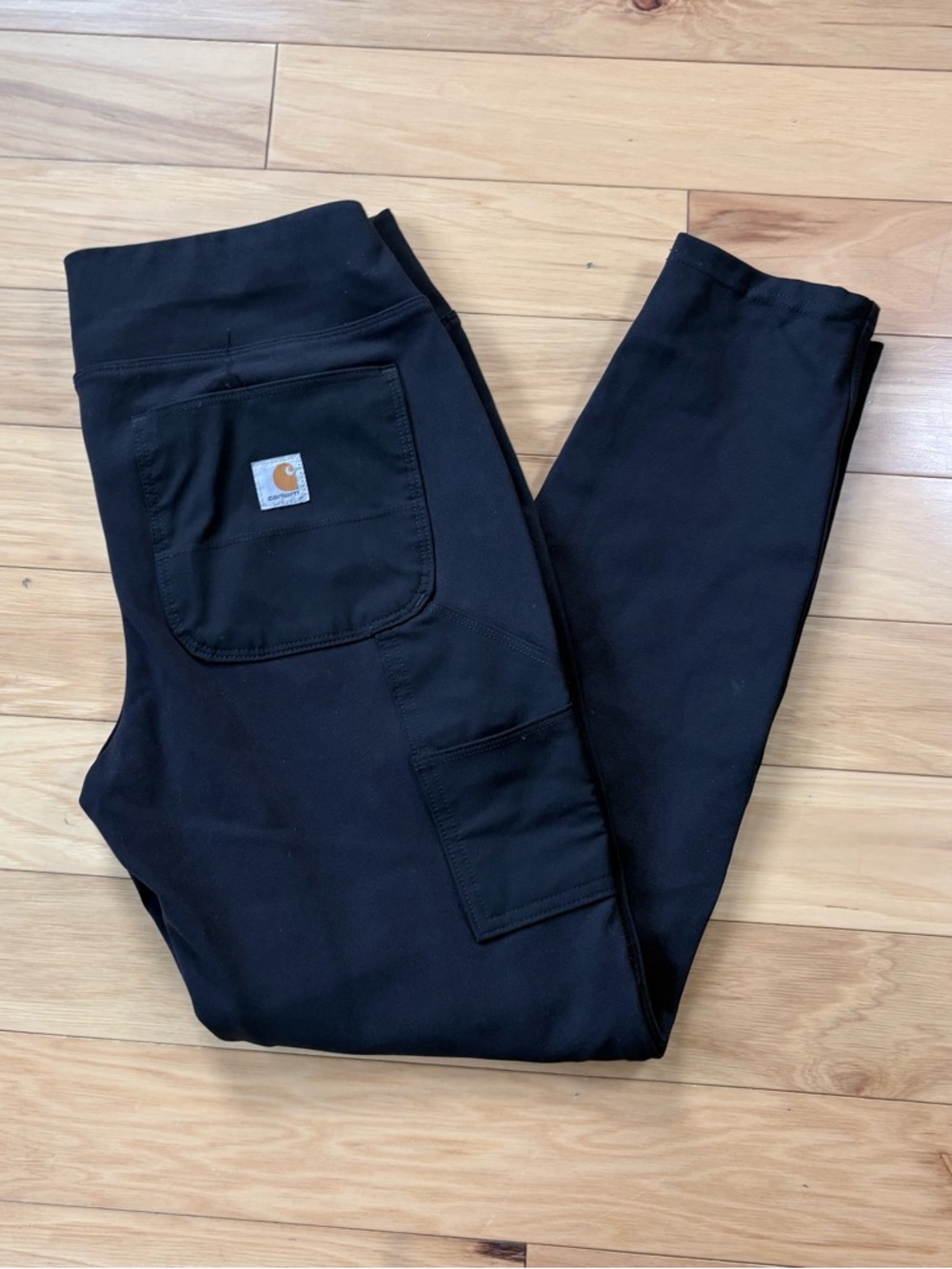Carhartt Force Fitted Utility Pants Womens Sz M (8/10) Black Mid-Rise Leggings
